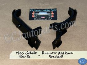 OEM 1965 1966 1967 Cadillac Deville Calais Fleetwood Eldorado UPPER RADIATOR HOLD DOWN MOUNTING BRACKETS CUSHIONS #1483122/#1483123/#3513581/#3513582